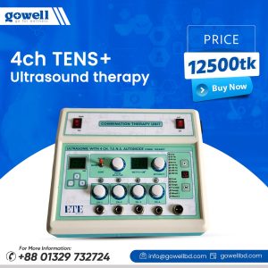 4 Channel TENS with Ultrasound Physiotherapy Machine