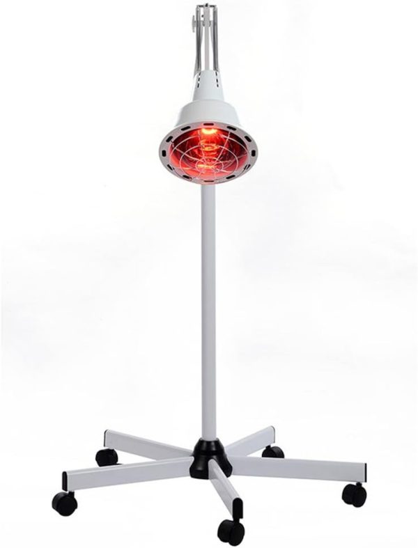 Adjustable infrared lamp in use for irr