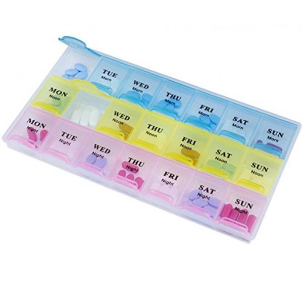 7 x 3 Plastic Medicine Box - Image 2