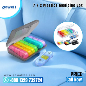 7x2 Plastic Medicine Box Open View