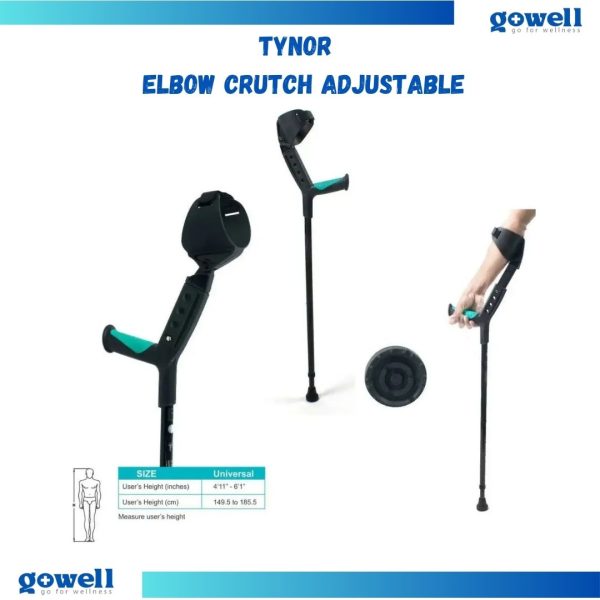 Tynor Elbow Crutch Adjustable. Product Code : L - 13 - Image 2