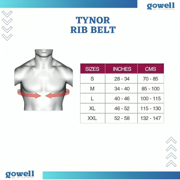 Tynor Rib Belt. Product Code: A - 09 - Image 4