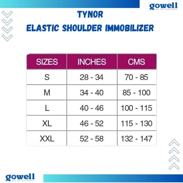 Tynor Elastic Shoulder Immobilizer – Secure Shoulder Support by Go Well. Product Code : C - 03 - Image 3