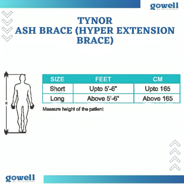 Tynor Ash Brace (Hyper Extension Brace) – Reliable Spinal Support by Go Well - Image 4