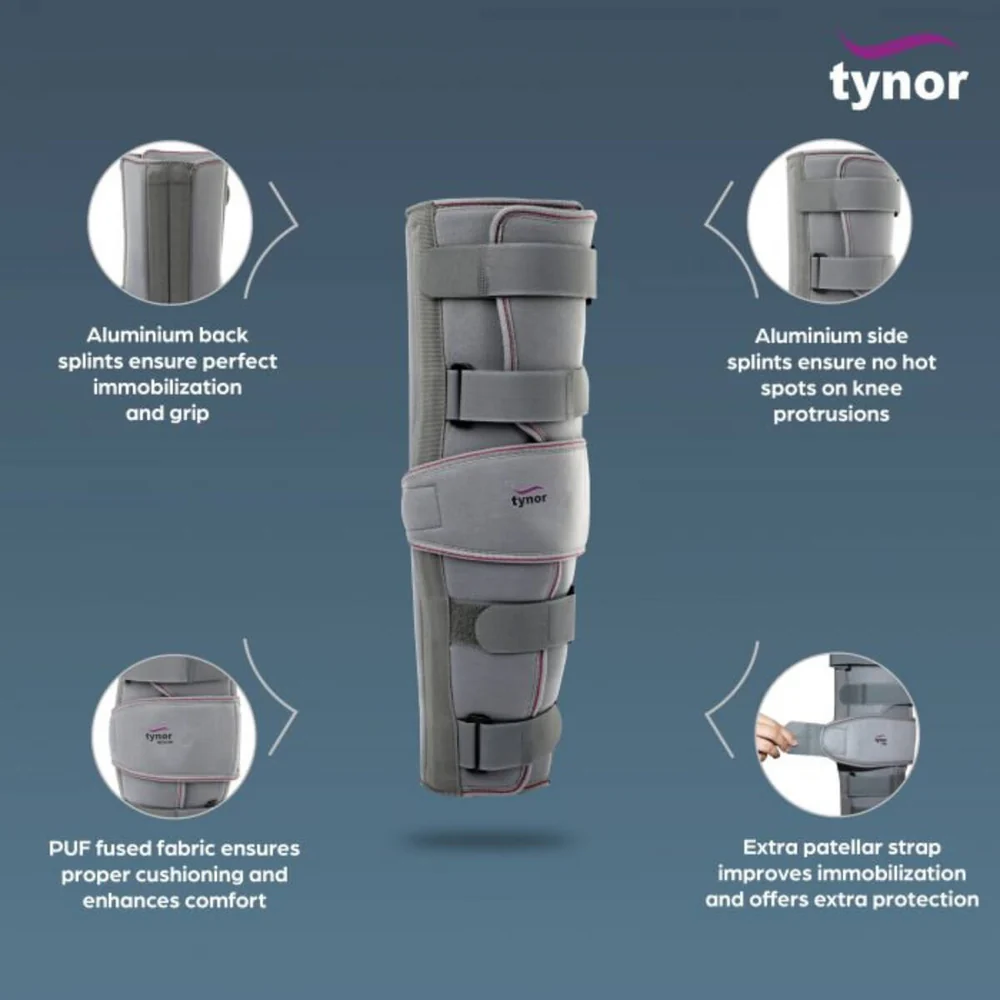 D28 AHS AUSTRALIA knee immobiliser 22 56cm WWW TYNOR COM AU 4