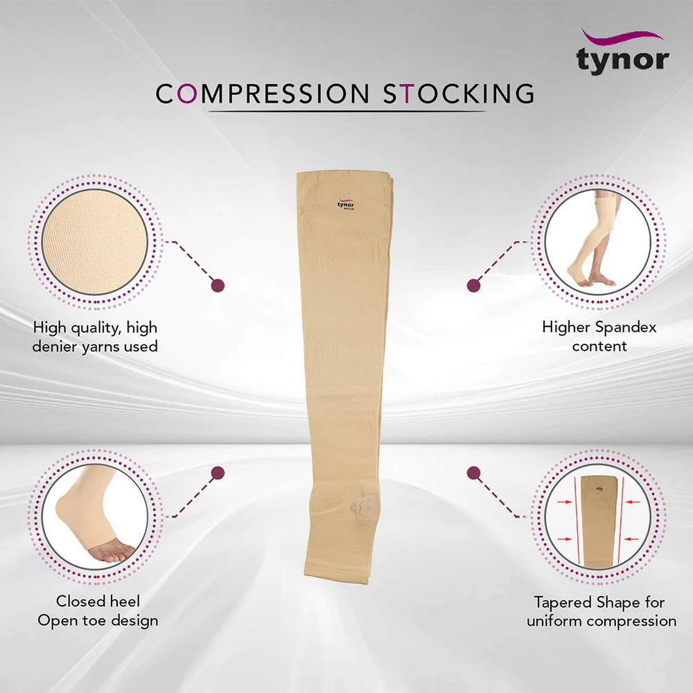 I16 Compression Stocking Below Knee Classic 1