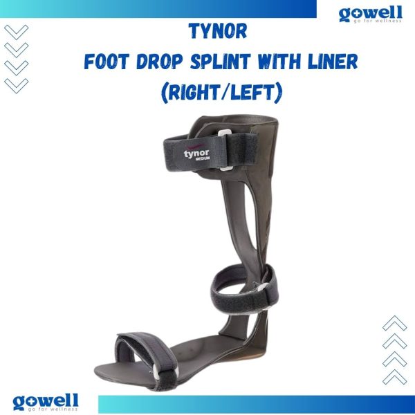 Tynor Foot Drop Splint with Liner (Right/Left) – Reliable Foot Support by Go Well. Product Code : D - 43 - Image 2