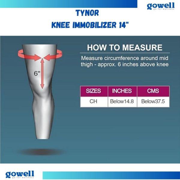 Tynor Knee Immobilizer 14". Product Code : D - 44 (CH.) - Image 2