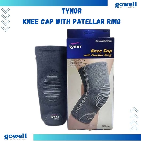 Tynor Cap With Patellar Ring – Targeted Knee Support by Go Well. Product Code: D - 07 - Image 3