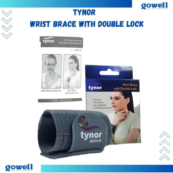 Tynor Wrist Brace With Double Lock – Secure Wrist Support by Go Well. Product Code : E - 05 - Image 3