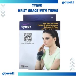 Tynor Wrist Brace With Thumb. Product Code : E - 06