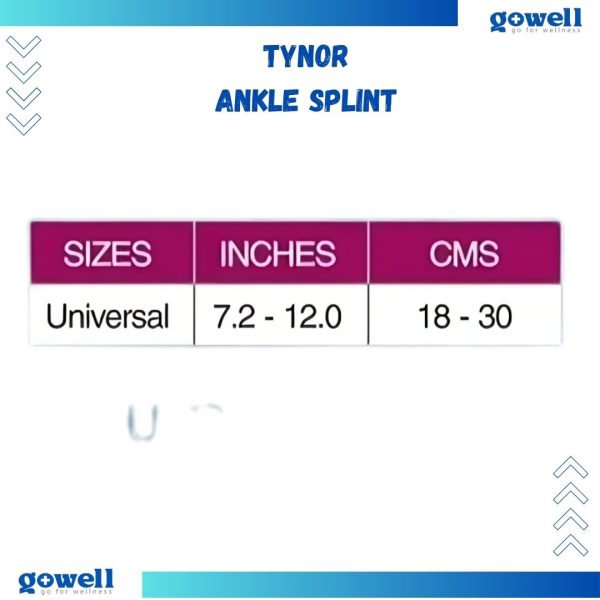 Tynor Ankle Splint . Product Code : D - 26 - Image 3