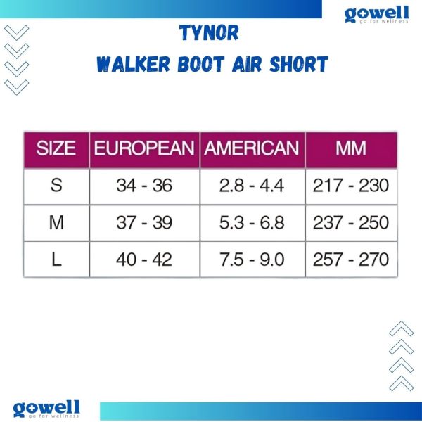 Tynor Walker Boot Air Short – Advanced Mobility & Comfort. Product Code : D - 52 - Image 3