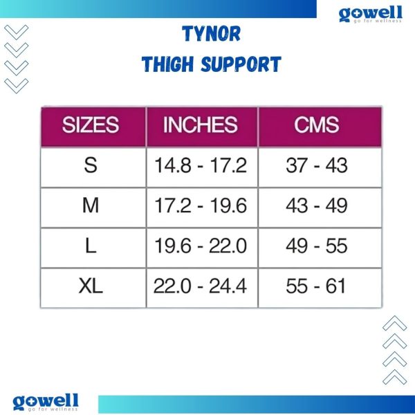 Tynor Thigh Support . Product Code : D - 14 - Image 4