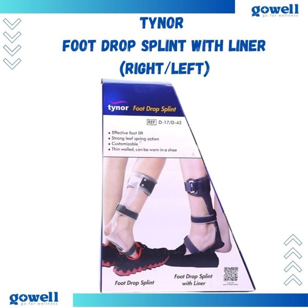 Tynor Foot Drop Splint with Liner (Right/Left) – Reliable Foot Support by Go Well. Product Code : D - 43 - Image 3