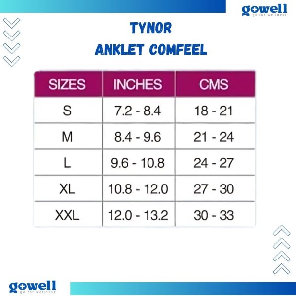 Tynor Anklet Comfeel . Product Code : D - 25 - Image 4