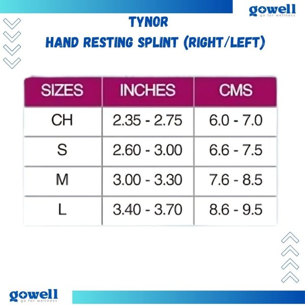 Tynor Hand Resting Splint (Right/Left). Product Code : E - 29 - Image 3