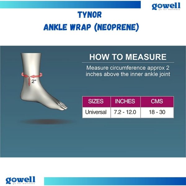 Tynor Ankle Warp (Neoprene). Product Code : J - 16 - Image 5