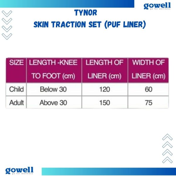 Tynor Skin Traction Set (PUF Liner) – Effective Orthopedic Support. Product Code : G - 01 - Image 3