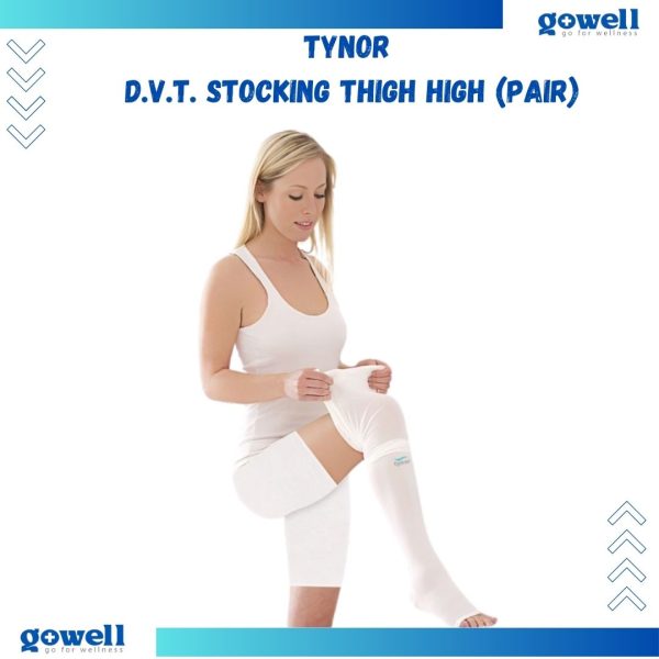 Tynor D.V.T. Stocking Thigh High (Pair). Product Code : I - 69