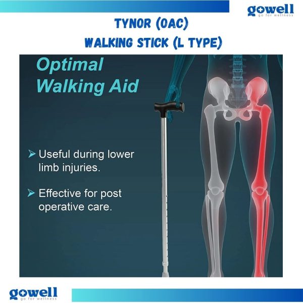 Tynor Walking Stick (L Type). Product Code: L - 08 - Image 7