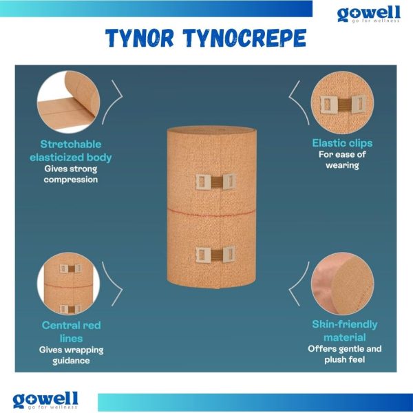 Tynor Tynocrepe (10cm x 4m). Product Code : M - 03 - Image 3