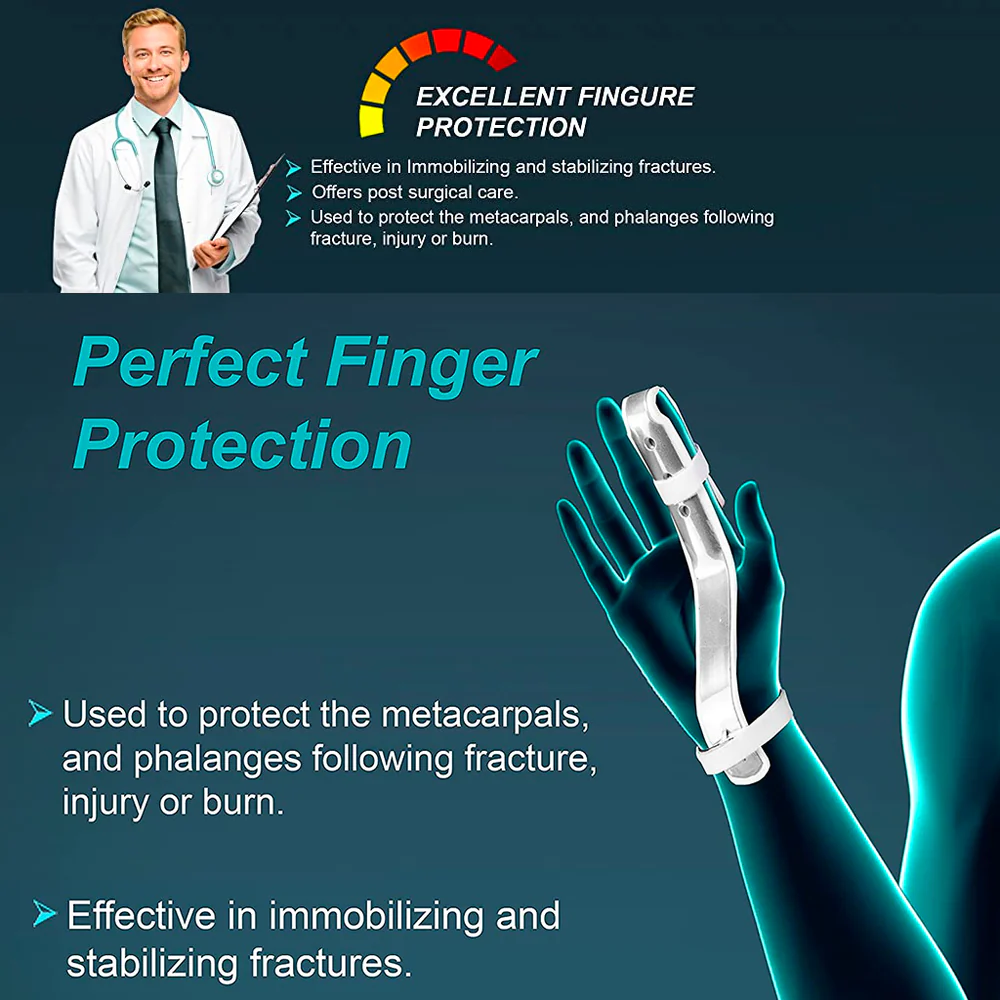Tynor Finger Extension Splint Injured Finger Fracture Joint Immobilization 101