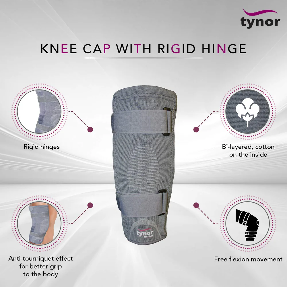 Tynor Knee Cap With Rigid Hinged Knee Pain Support D06 Australia 06