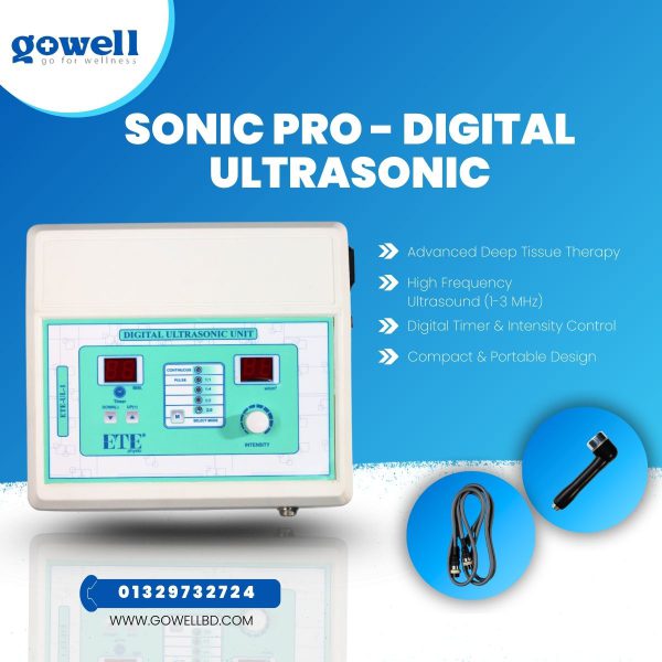 Gowell Sonic Pro Digital ultrasound Device for Pain Relief