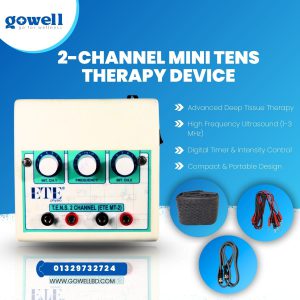Gowell 2-Channel Mini tens machine for Pain Relief