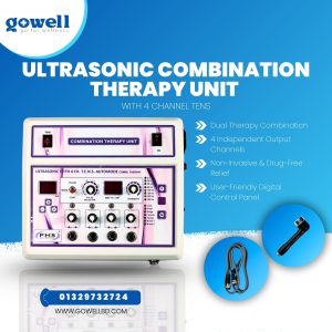 Ultrasonic Therapy Machine with 4-Channel TENS