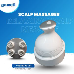 GOWELL Wireless Scalp Massager for Relaxation and Hair Health