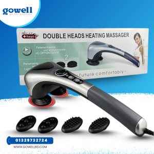 SOLAX +HEAT Double Heads Heating Massage gun for Deep Tissue Relief