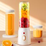 Portable Juicer Blender 450ml – Rechargeable Fruit & Vegetable Mixer with Ice Crushing