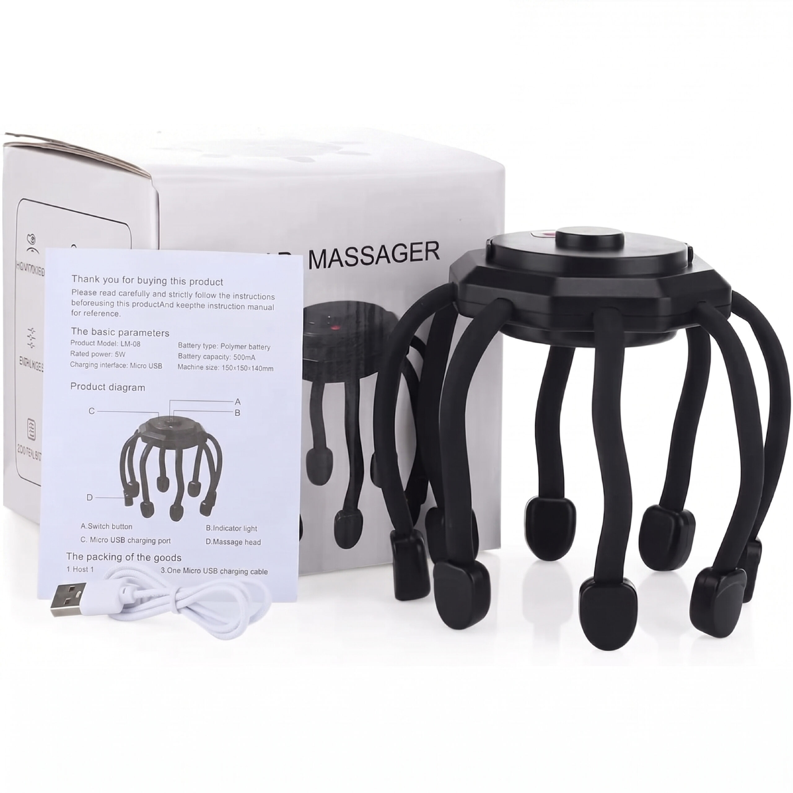 Head Massager Electric LM080