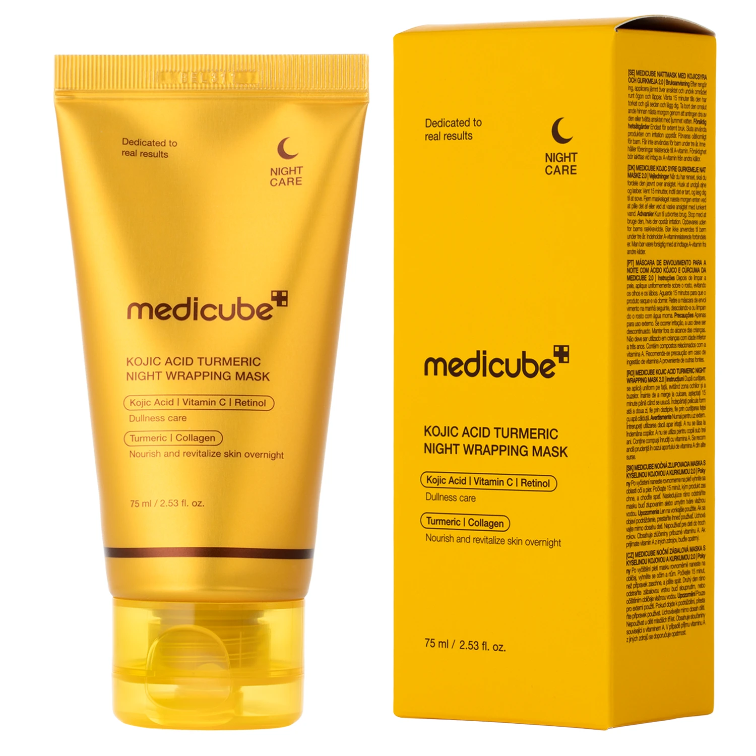 eng pl Medicube Kojic Acid Turmeric Night Wrapping Mask All Night Smoothing Mask with Kojic Acid 75ml 29286 4