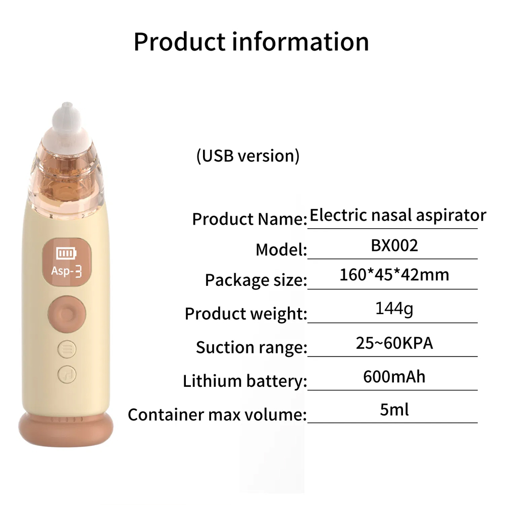 Smart Electric Baby Nasal Aspirator | BX002