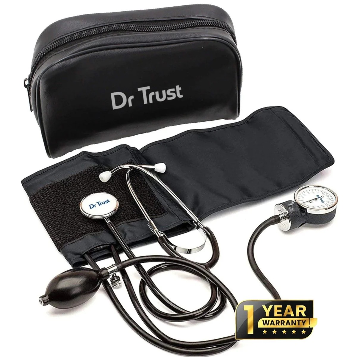 Dr Trust USA Aneroid Sphygmomanometer with Stethoscope 112