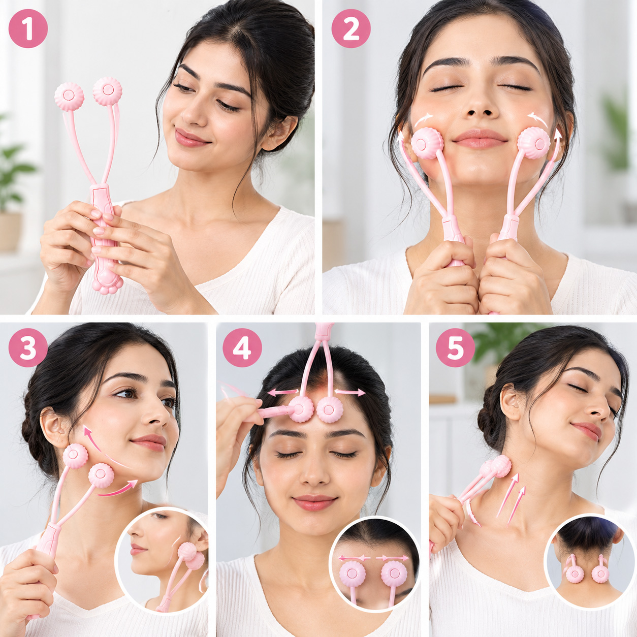 Dual Roller Massager Y-Shaped Frame
