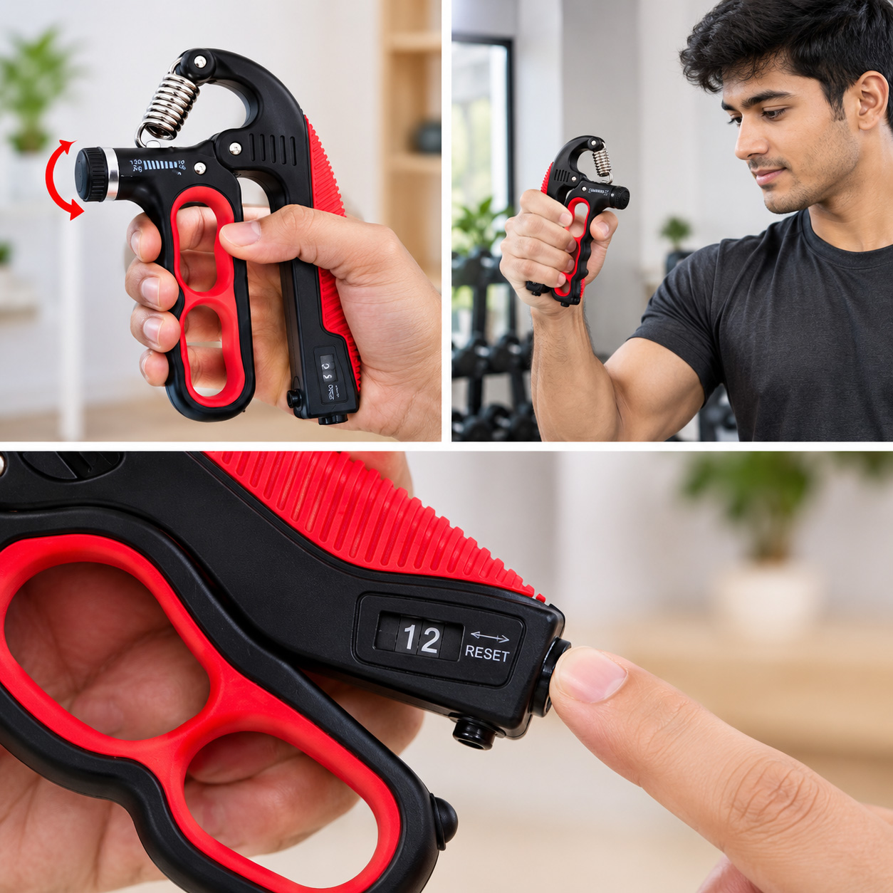 Adjustable Counting Grip With Counting 10–150 KG