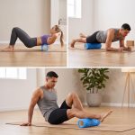 EVA Hollow Foam Roller Muscle Relaxation Roller Yoga Column Set (45cm)