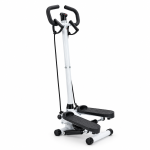 Stepper with handrails, pads, and pull ropes