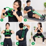 Elastic Resistance Tube Band with Foam Handles