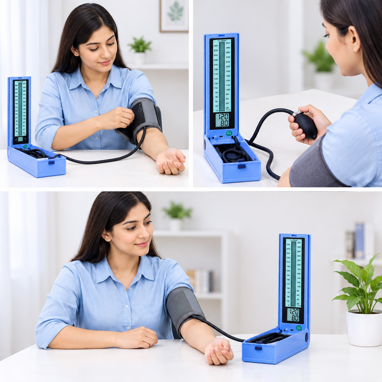 AccuSure Aneroid Sphygmomanometer LCD Type Blood Pressure Monitor BK101