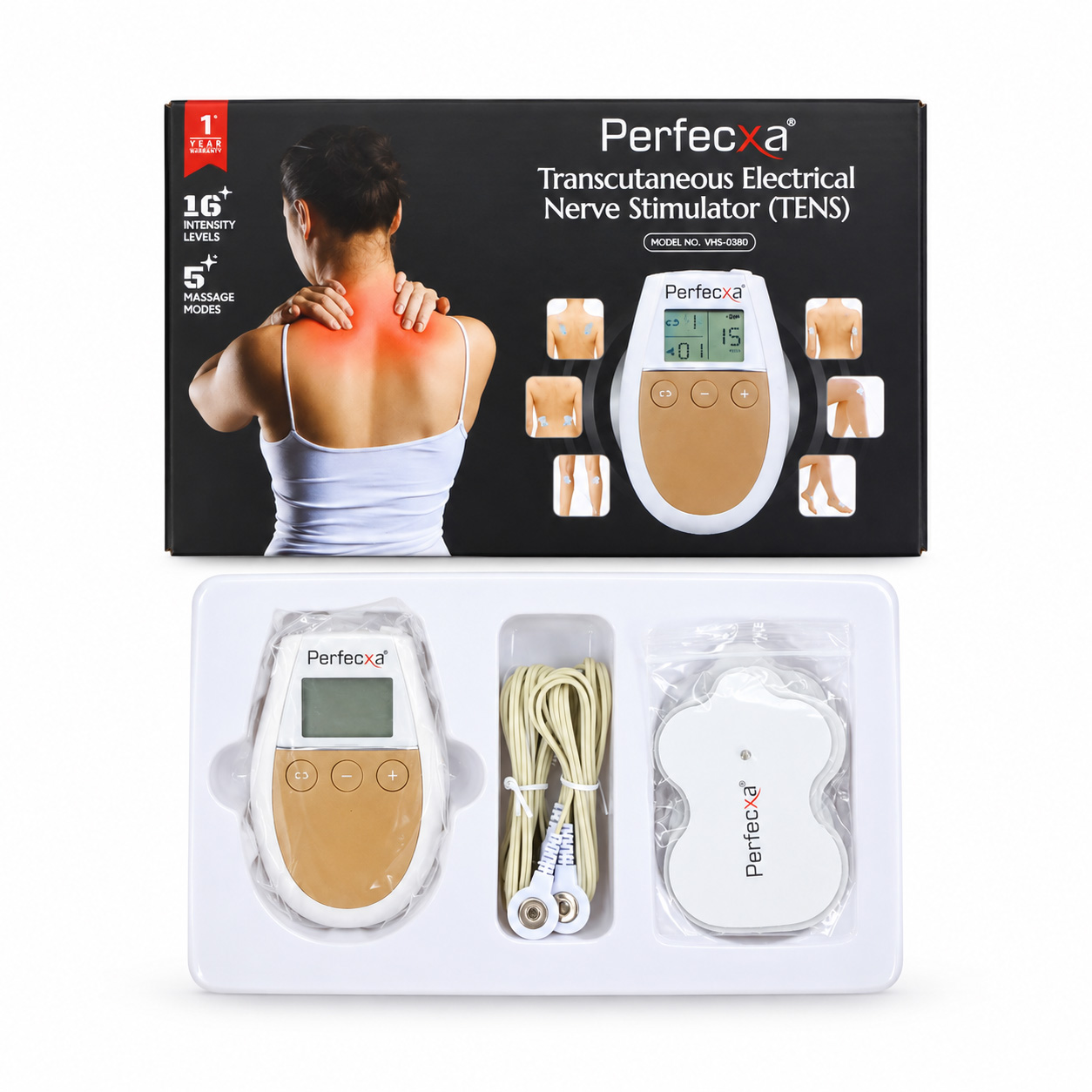 Perfecxa VHS 0380 Transcutaneous Electrical Nerve Stimulator